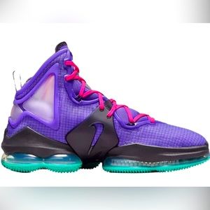 Men's Lebron XIX "DJ Bron" Wild Berry/Hyper Pink-Cave Purple Size 10